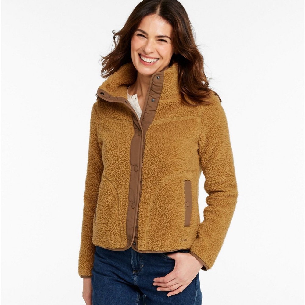 L.L.Bean Women's Bean's Sherpa Fleece Jacket - Picture 3 of 10
